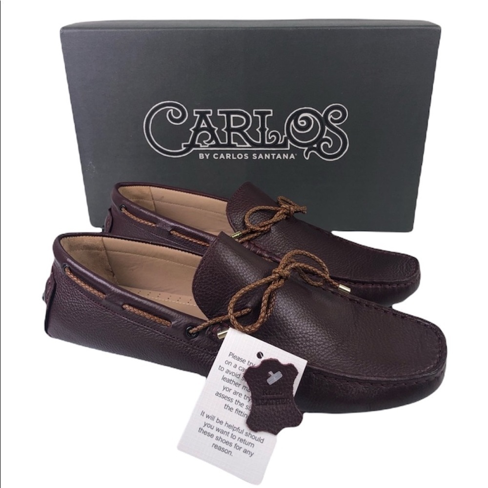Carlos Santana SFO Leather Lace Loafer Shoes Size 9D